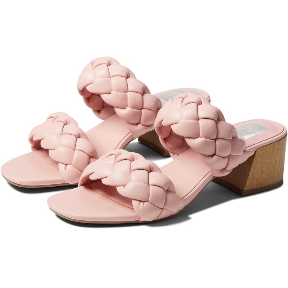 Dolce Vita Stacey Plush Pink Braided Sandals